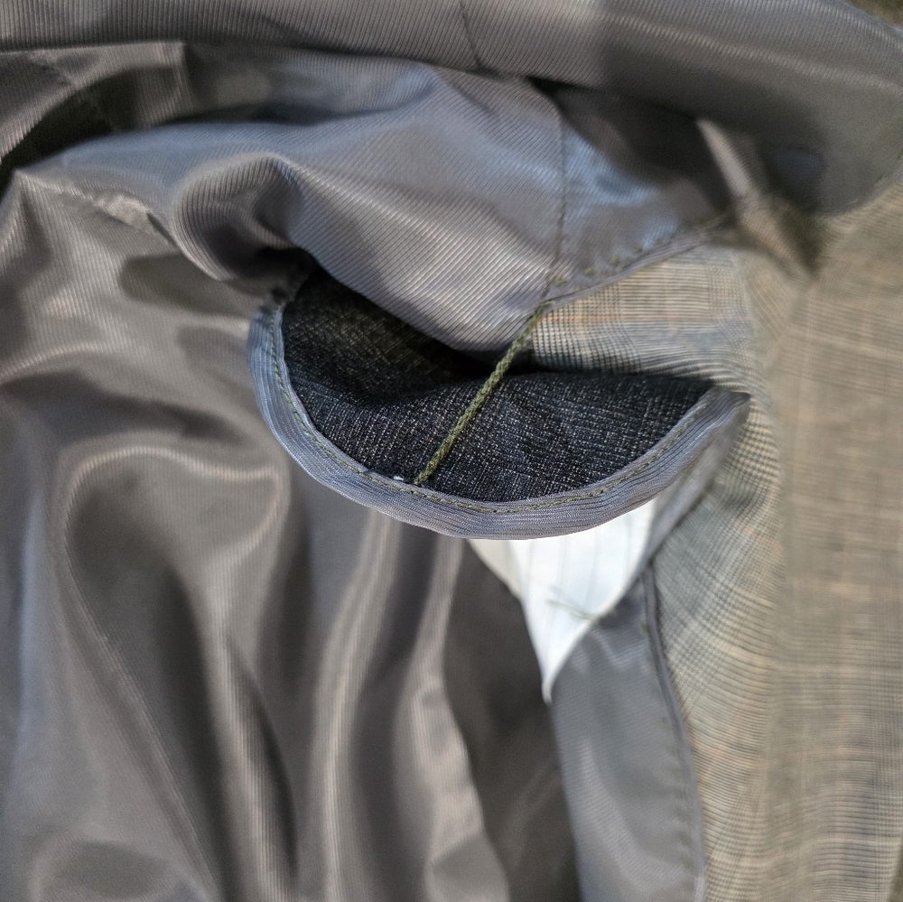 MENS Banana Republic Gray Classic Tailored Cut & Notched Lapels Cotton & Linen - Picture 14 of 17